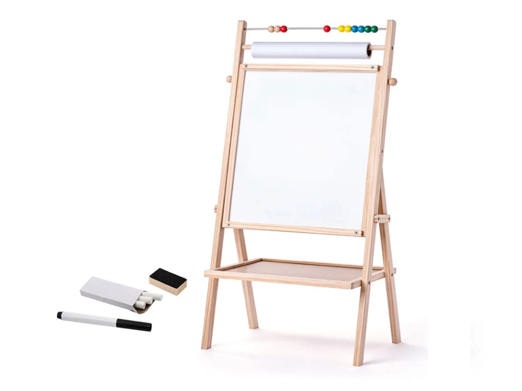 Lavagna 3 in 1 per Bimbi in Legno 75 cm Creativity - Image 6
