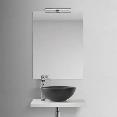 Lavamani da appoggio a bacinella 40 cm in ceramica nero opaco - Image 9