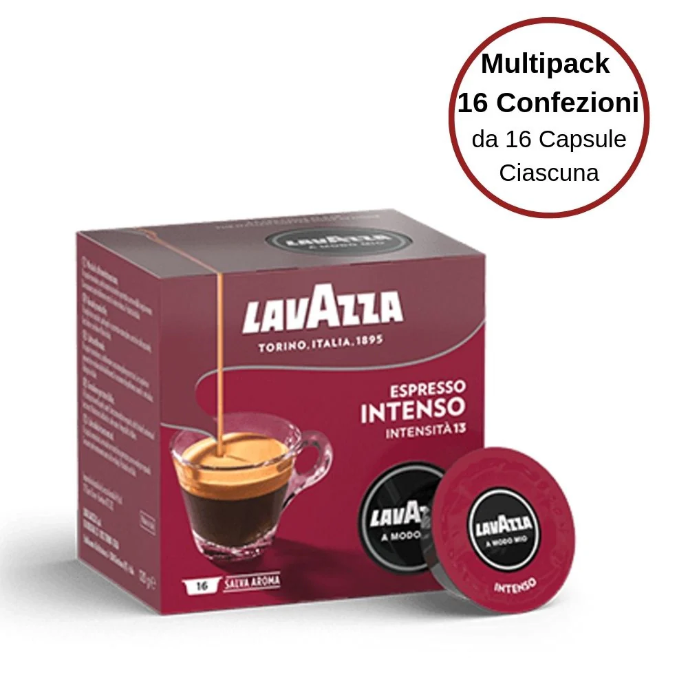 Lavazza capsule a modo mio intenso 16 confezioni da 16 capsule ciascuna