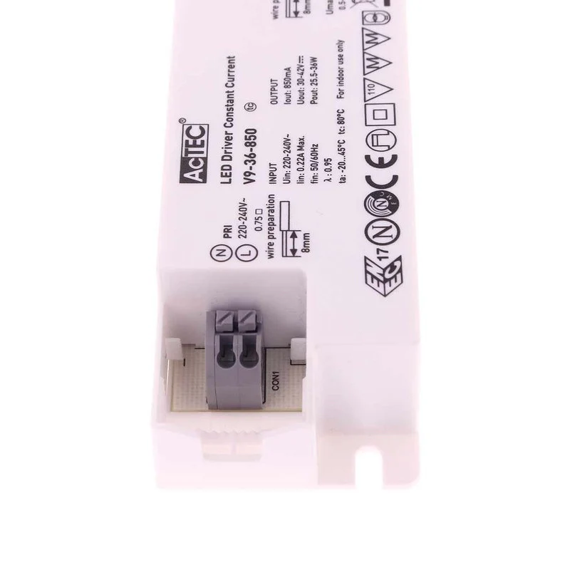 Led Driver CC Corrente Costante 850mA 30V-42VDC Per Alimentare Led Max 36W - Image 2
