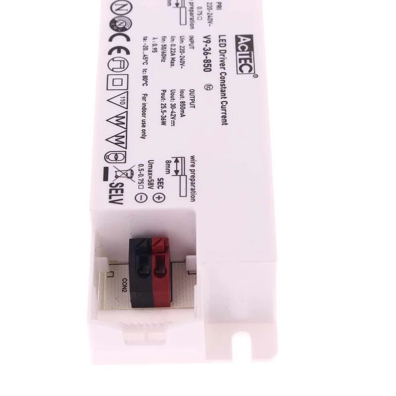 Led Driver CC Corrente Costante 850mA 30V-42VDC Per Alimentare Led Max 36W - Image 3