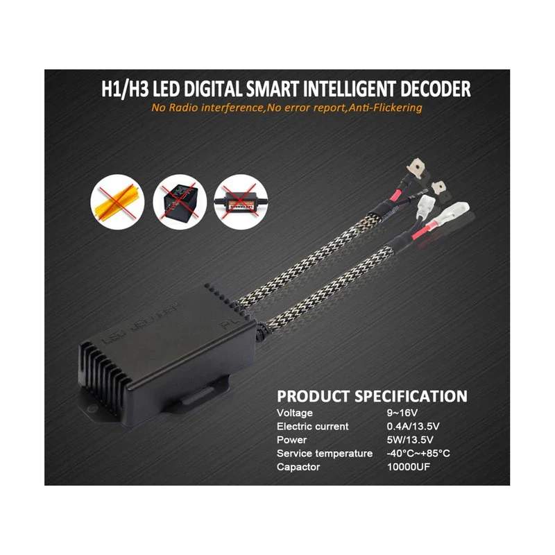 Led Warning Canceller H1 H3 12V Filtro Resistenza Cancella Errore Kit Full Led - Image 3
