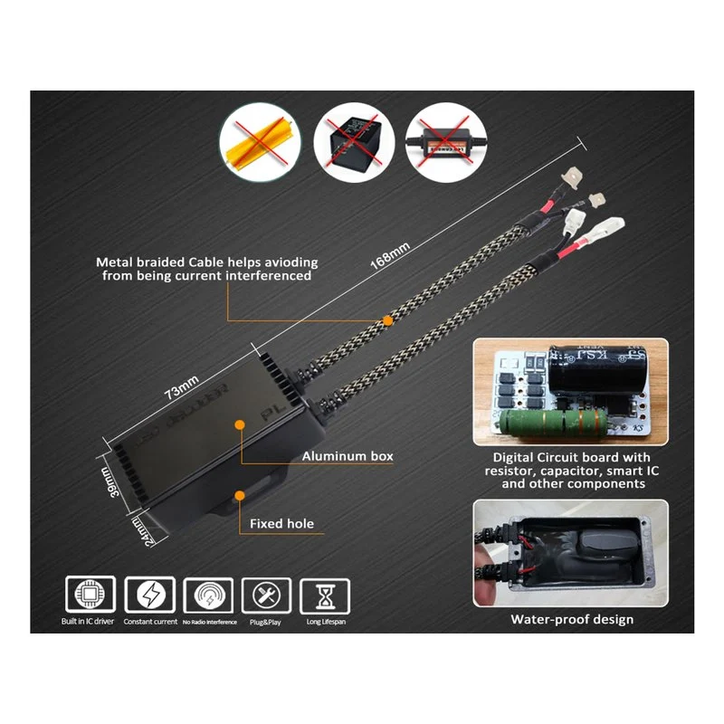 Led Warning Canceller H1 H3 12V Filtro Resistenza Cancella Errore Kit Full Led - Image 5