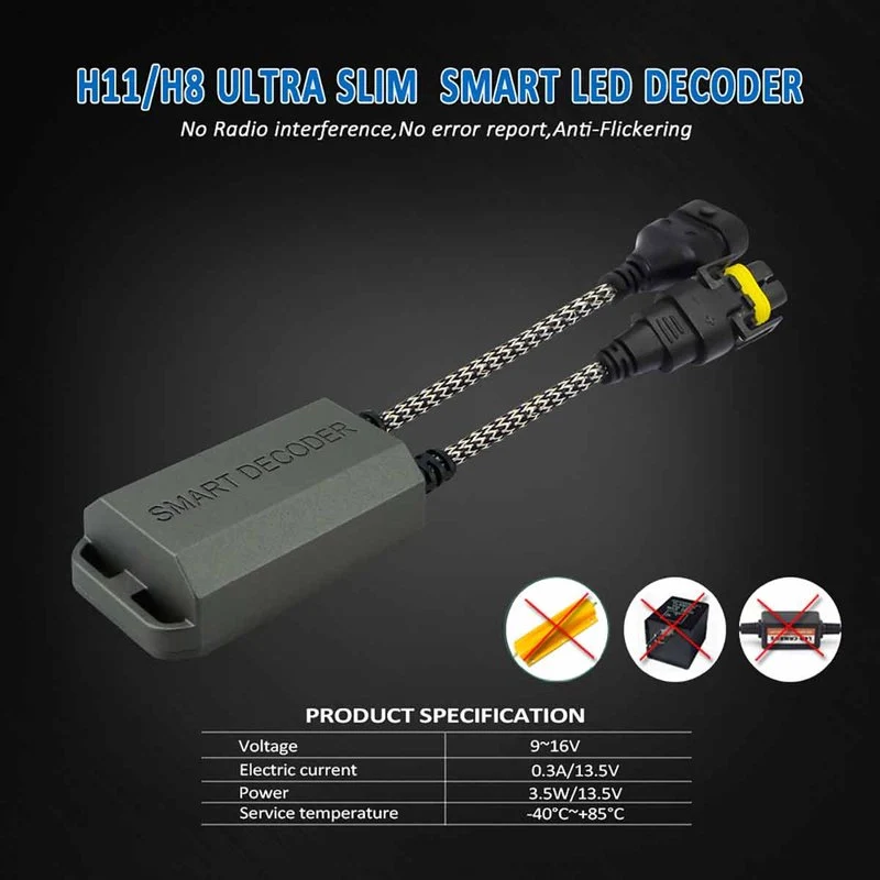 Led Warning Canceller H8 H11 12V Filtro Resistenza Cancella Errore Kit Full Led - Image 3