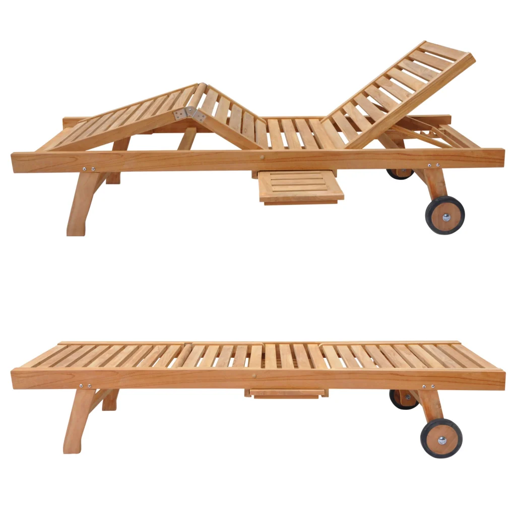 Lettino pieghevole in teak LOMBOK - Image 2