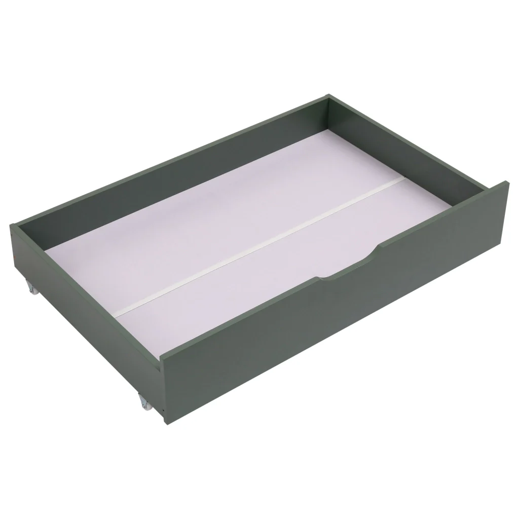 Letto a cabina per bambini 190x90cm verde con cassetti MARCEAU - Image 5