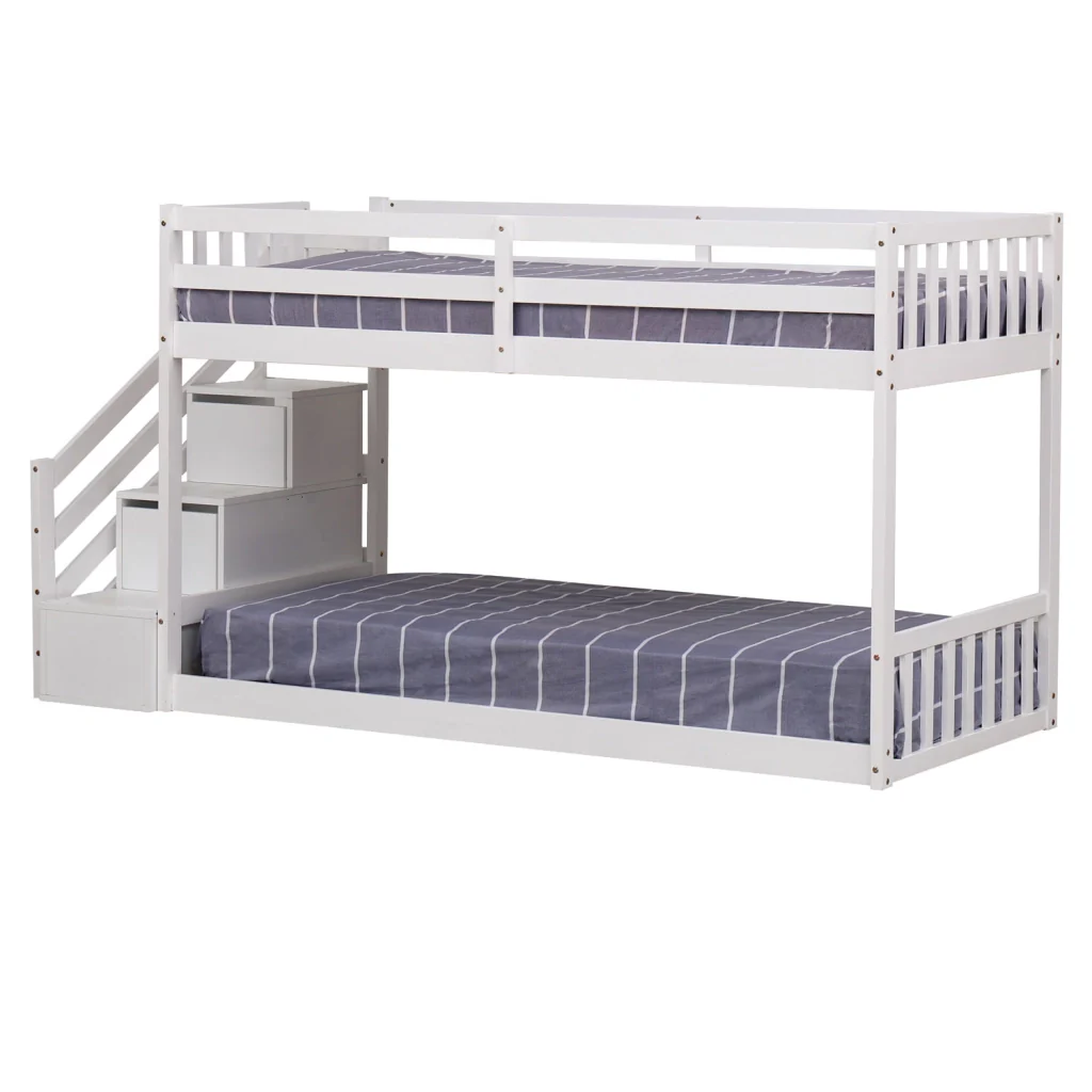 Letto a castello per bambini 190x90cm bianco CELESTINE - Image 3