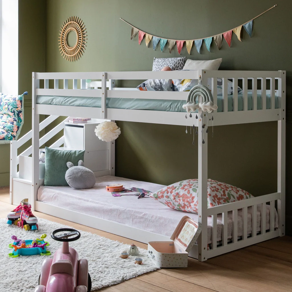 Letto a castello per bambini 190x90cm bianco CELESTINE - Image 5