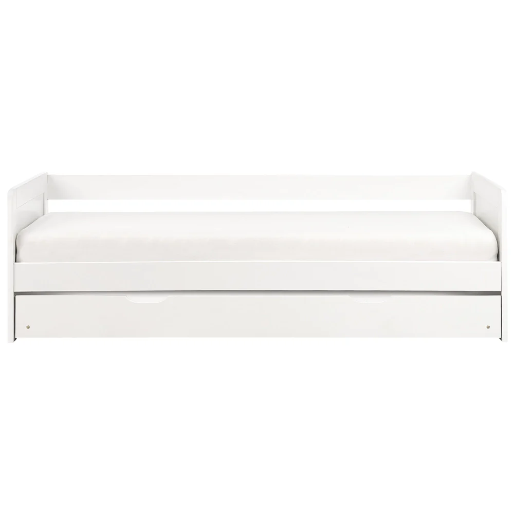 Letto a castello per bambini in legno di pino bianco struttura di dimensioni singole EU con telaio estraibile extra. - Image 4