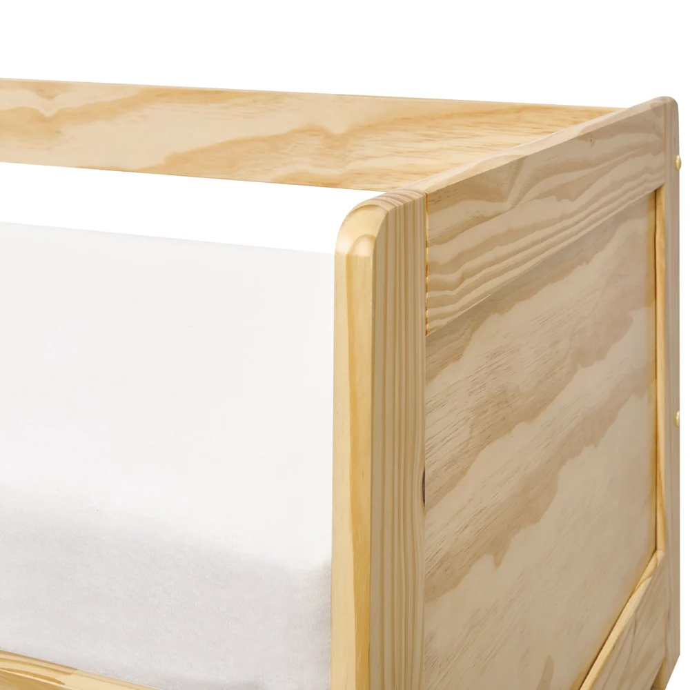 Letto a castello per bambini in legno di pino chiaro struttura di dimensioni singole EU con telaio estraibile extra. - Image 8
