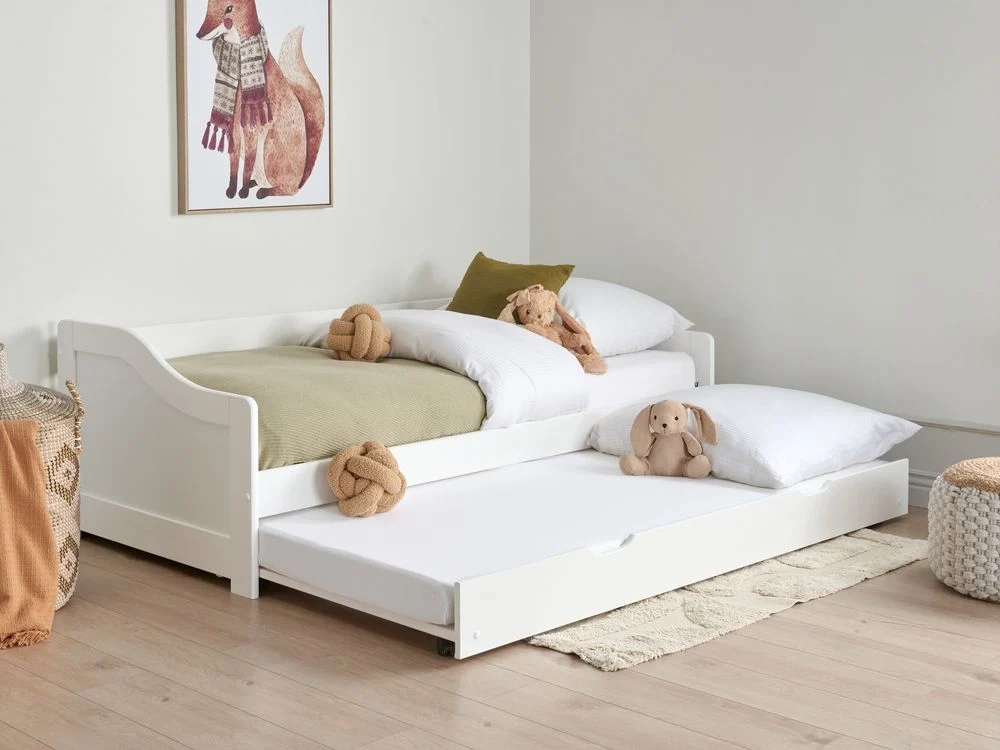 Letto a scomparsa in legno di pino chiaro con struttura in velluto UE misura singola 90 x 200 cm Telaio a doghe Extra Telaio a scomparsa - Image 3