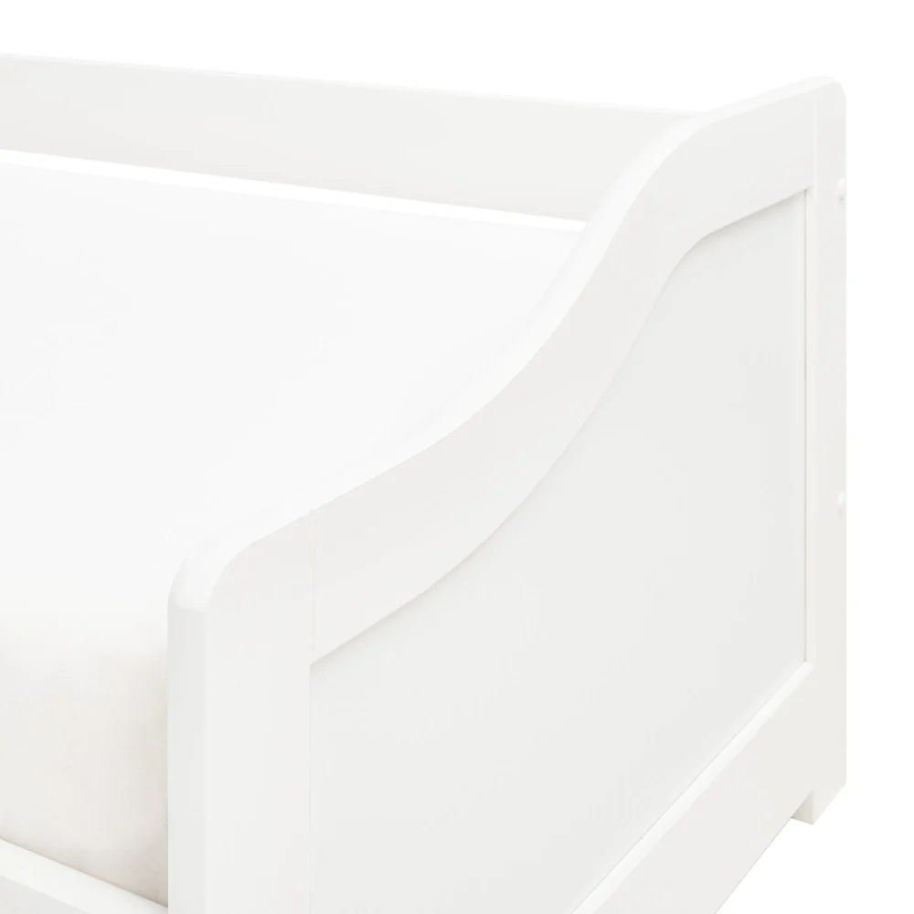 Letto a scomparsa in legno di pino chiaro con struttura in velluto UE misura singola 90 x 200 cm Telaio a doghe Extra Telaio a scomparsa - Image 5