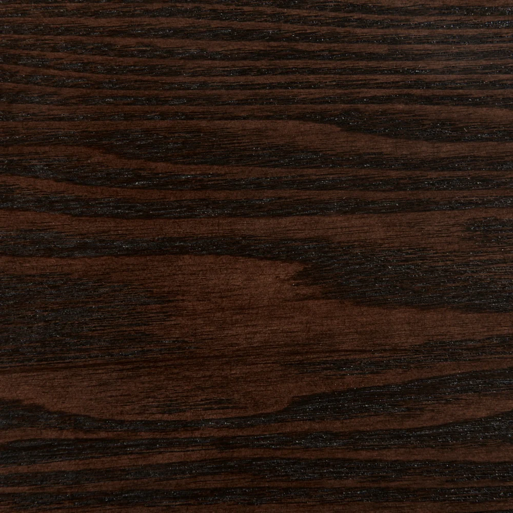 Letto in stile giapponese in frassino scuro 180 x 200 cm testata in legno impiallacciato MDF testata in pelliccia sintetica - Image 7