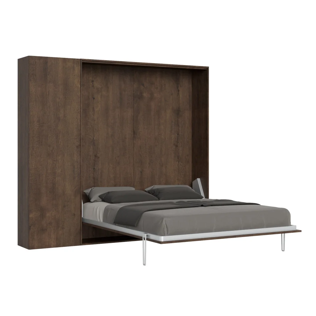 Letto Matrimoniale a Scomparsa Salvaspazio Kentaro H210 cm Marrone