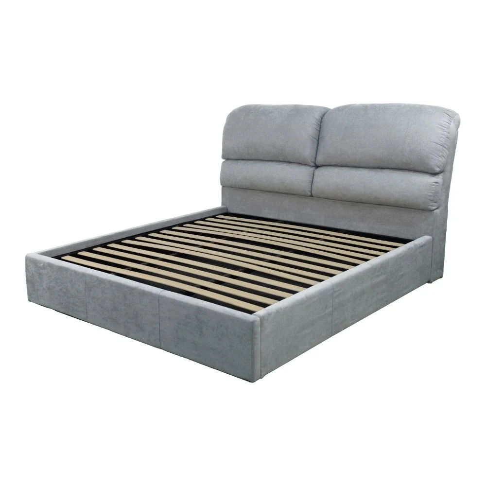 Letto matrimoniale Sofaback contenitore in tessuto Enjoy 20 light grey - Image 3