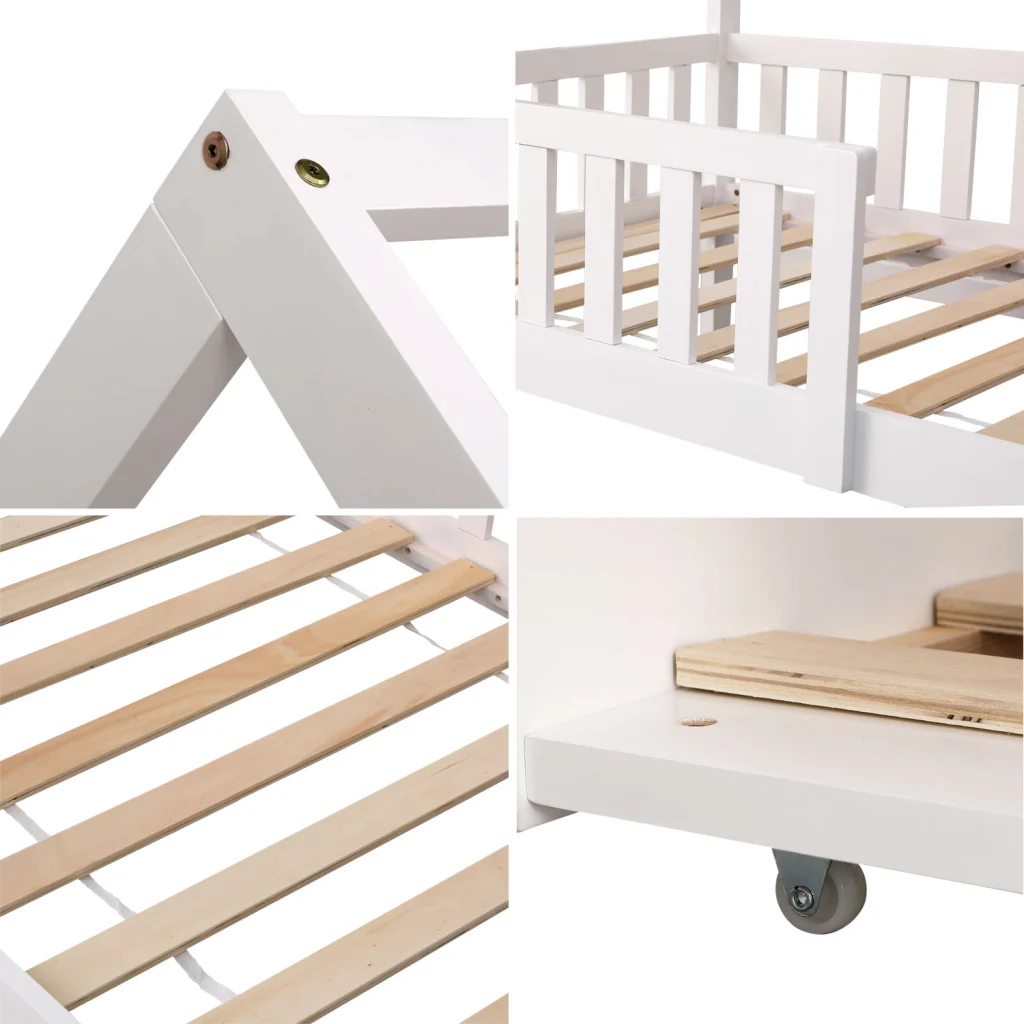 Letto per bambini 190x90cm bianco MARCEAU - Image 6
