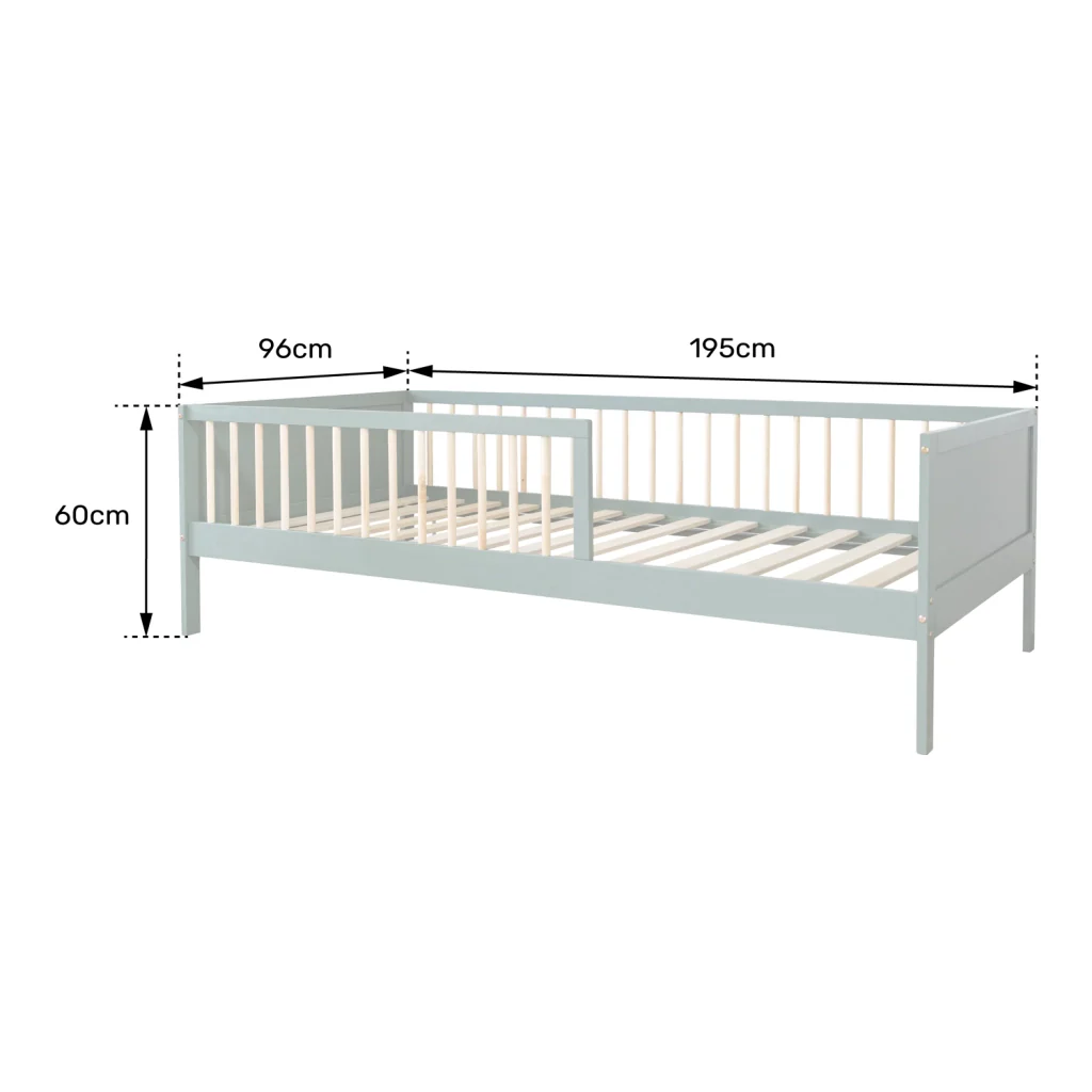 Letto per bambini 190x90cm in terracotta con cassetti ADAM - Image 8