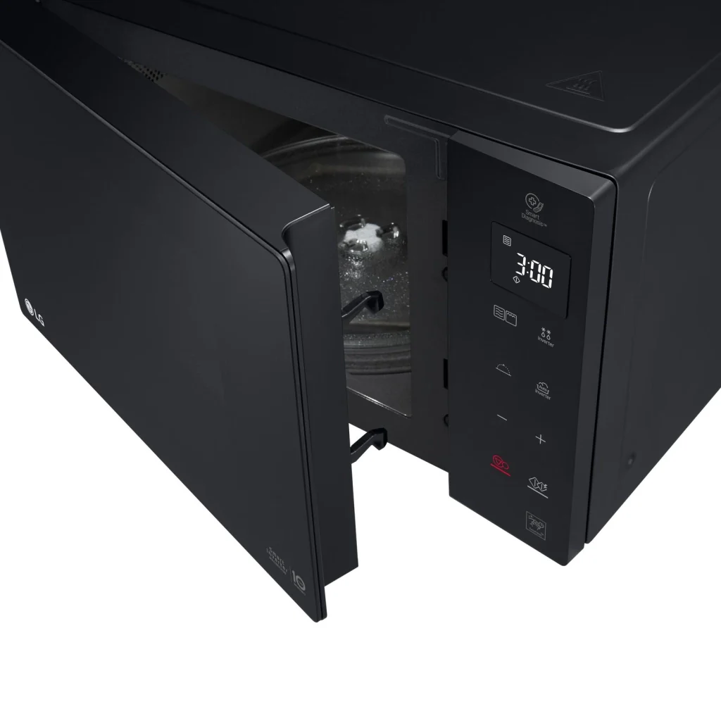 LG MH6535GDS Neochef Forno a Microonde con Grill Tecnologia Smart Inverter Capacita' 25 Litri Potenza 1000 W Funzione Crisp Cottura a Vapore Display LED Nero - Image 2