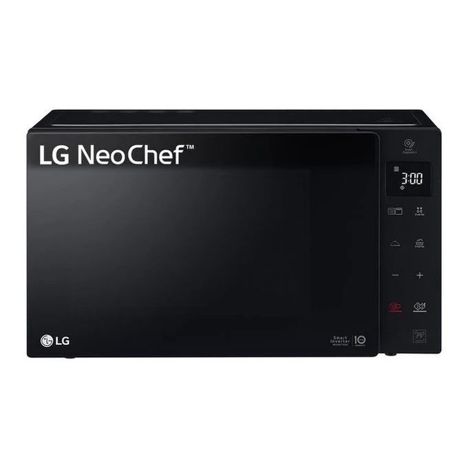 LG MH6535GDS Neochef Forno a Microonde con Grill Tecnologia Smart Inverter Capacita' 25 Litri Potenza 1000 W Funzione Crisp Cottura a Vapore Display LED Nero - Image 3