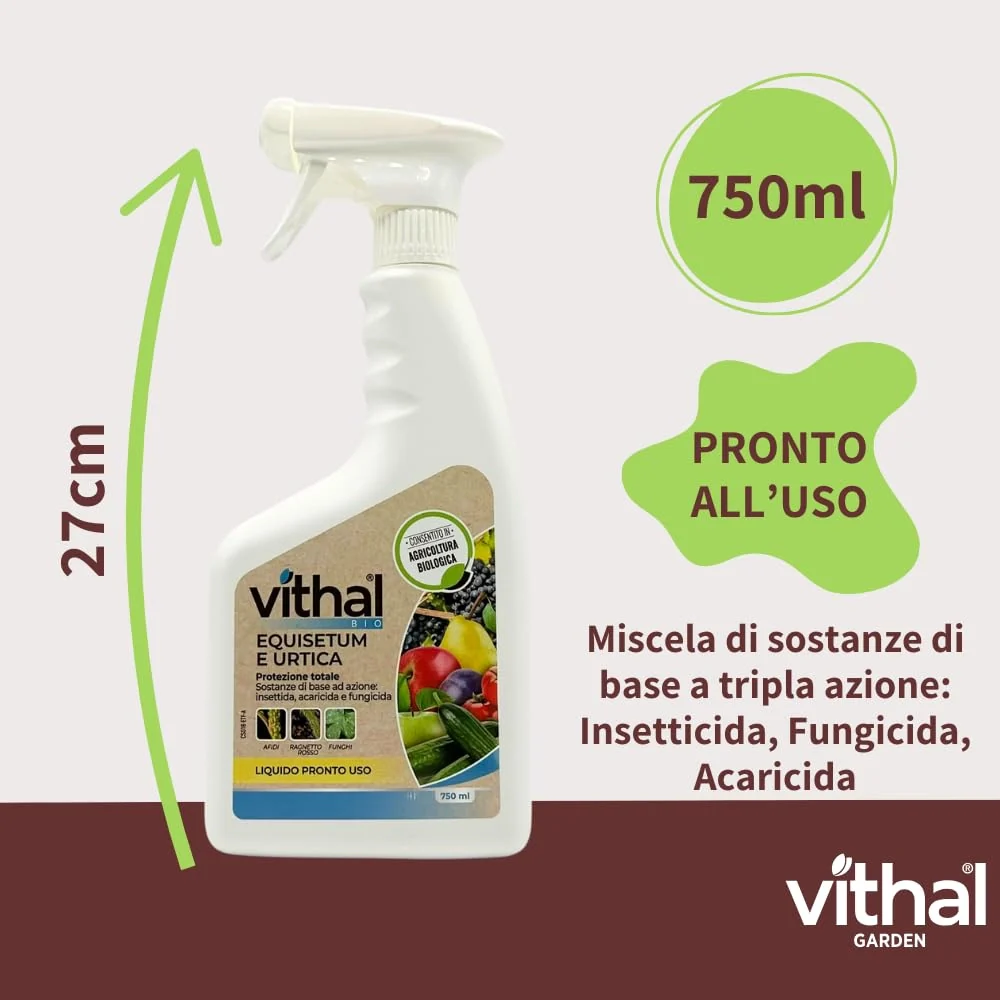 LIQUIDO PROTEZIONE TOTALE 'EQUISETUM E URTICA' Ml. 750 - VITHAL - Image 3