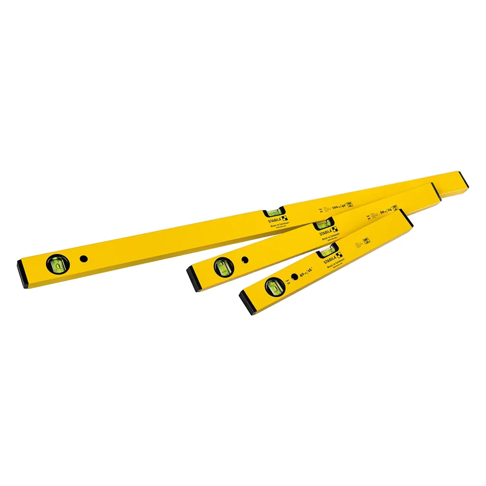 LIVELLA A DUE FIALE IN SET 'CLASSIC 70' kit 3 pezzi  - STABILA