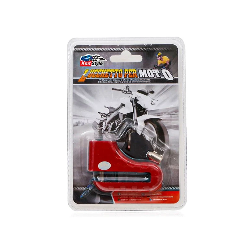 Lucchetto Bloccadisco Antifurto Per Moto Scooter Bici Senza Allarme Con 2 Chiavi - Image 3