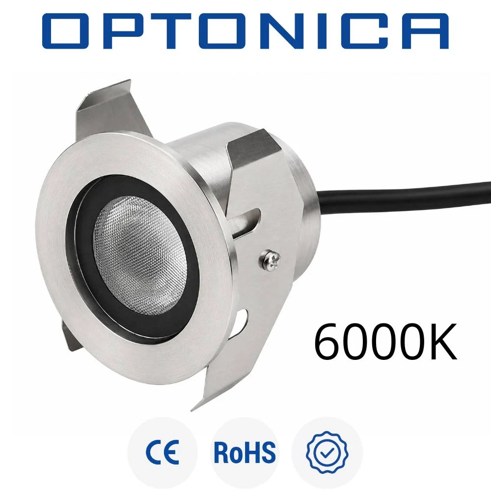 Luce led da incasso a pavimento per esterni e interni *** temperatura colore lampada 6000k bianco freddo, confezione 1 - Image 4