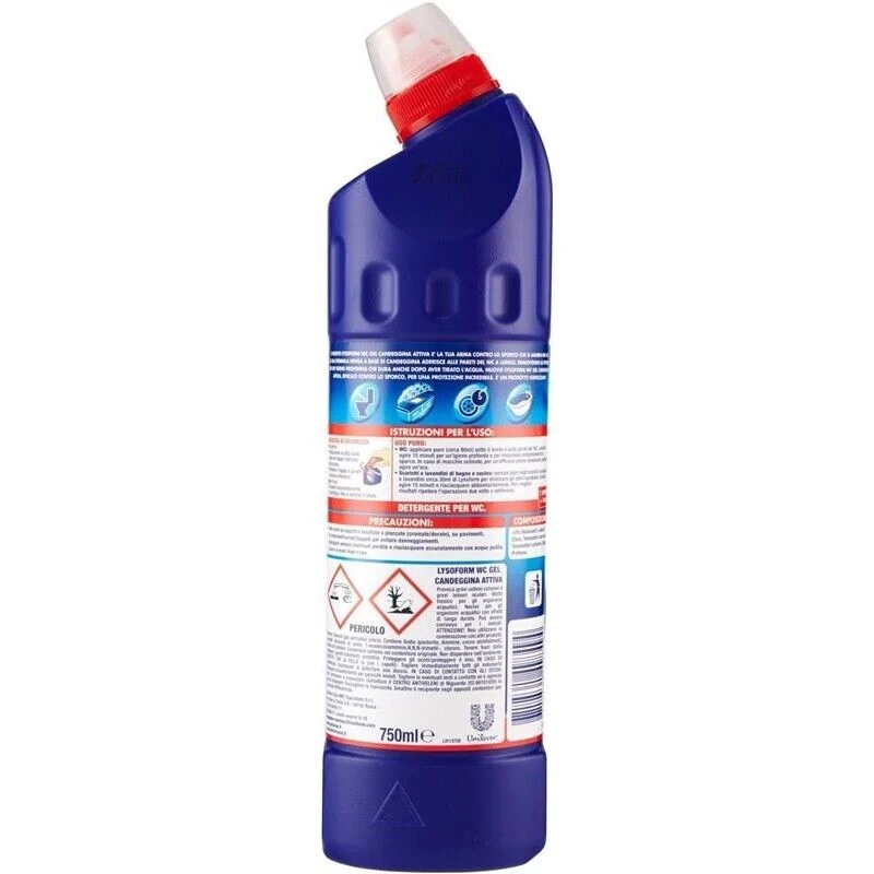 LYSOFORM WC GEL SET 5 PZ DISINCROSTANTE CANDEGGINA ATTIVA 750ML - Image 2