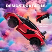 Macchina Elettrica per Bambini 3-5 Anni 12V Lamborghini SIAN, 3-5km/h Auto Elettrica per Bambini con 2 Motori, Fari e Musica, Telecomando, Cintura e Clacson, Rosso - Image 6