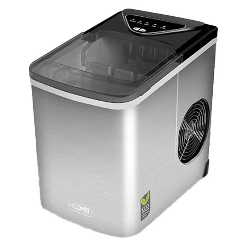 Macchina per Ghiaccio Silensiozo 100W 12kg Cubetti Piccoli e Grandi in 24 Ore pari a 1400pcs Serbatoio Acqua 2 litr per Uso Casa Cocktail Birra - Image 4
