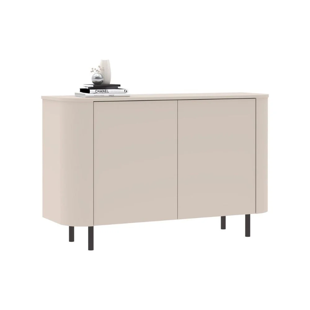 Madia Marini con 2 ante 130x43x85 H cm colore cashmere - Image 5