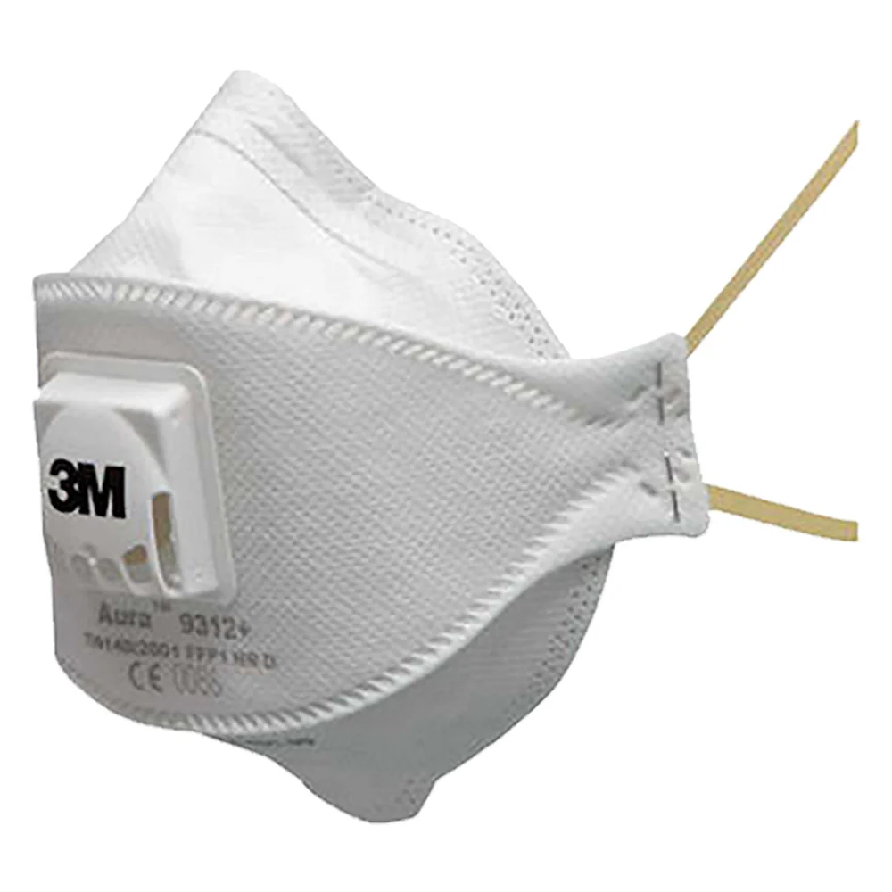 MASCHERA RESPIRATORIA SERIE 9300 AURA CON VALVOLA 9312+ FF P1- 10 pezzi - 3M