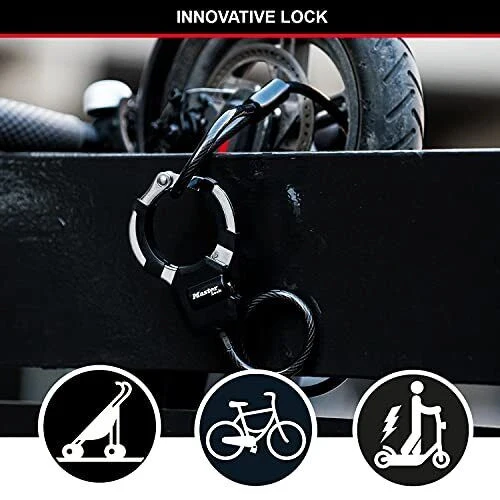 MASTER LOCK Street Cuff Nero 1000 mm Antifurto - Image 3