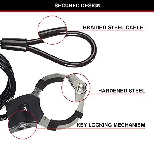 MASTER LOCK Street Cuff Nero 1000 mm Antifurto - Image 4
