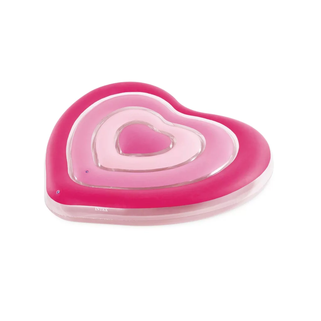 MATERASSINO GONFIABILE ISOLA 'CUORE' cm 168 x 142  - INTEX - Image 3