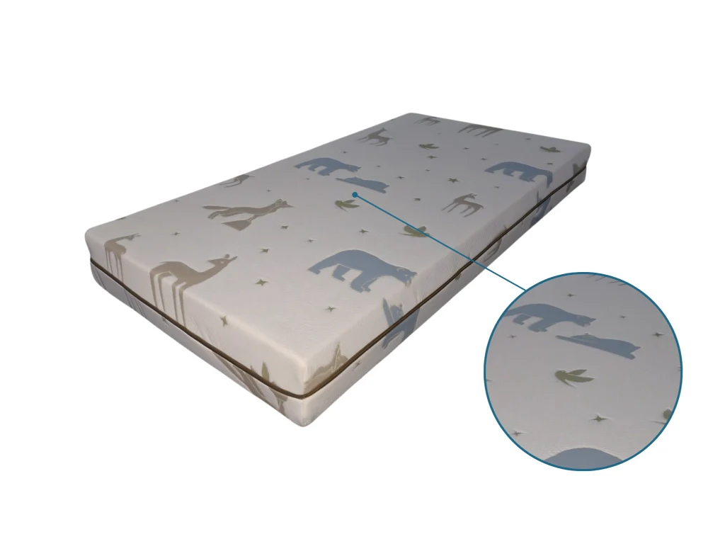 Materasso culla e lettino Neonato Antisoffoco Certificato CertiPUR™ e OEKO-TEX® – 100% Made in Italy Misura: 60X120 CULLETTA STANDARD - Image 2