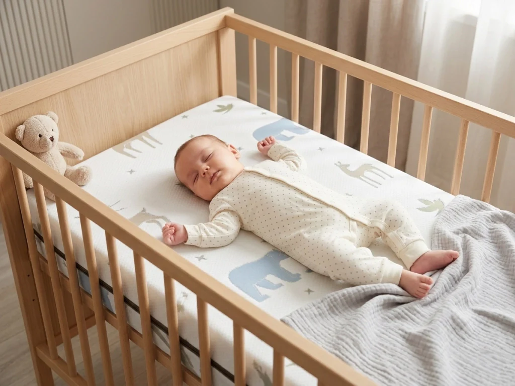 Materasso culla e lettino Neonato Antisoffoco Certificato CertiPUR™ e OEKO-TEX® – 100% Made in Italy Misura: 70X140 CULLETTA EVOLUTA MONTESSORI - Image 5