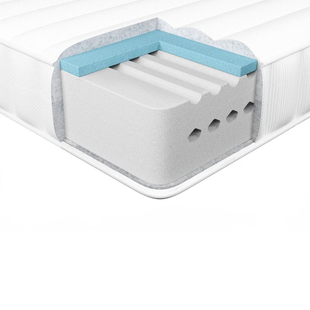 Materasso memory foam gel poliestere medio duro doppio sfoderabile con maniglie 80 x 200 cm camera da letto ottimo sostegno - Image 2