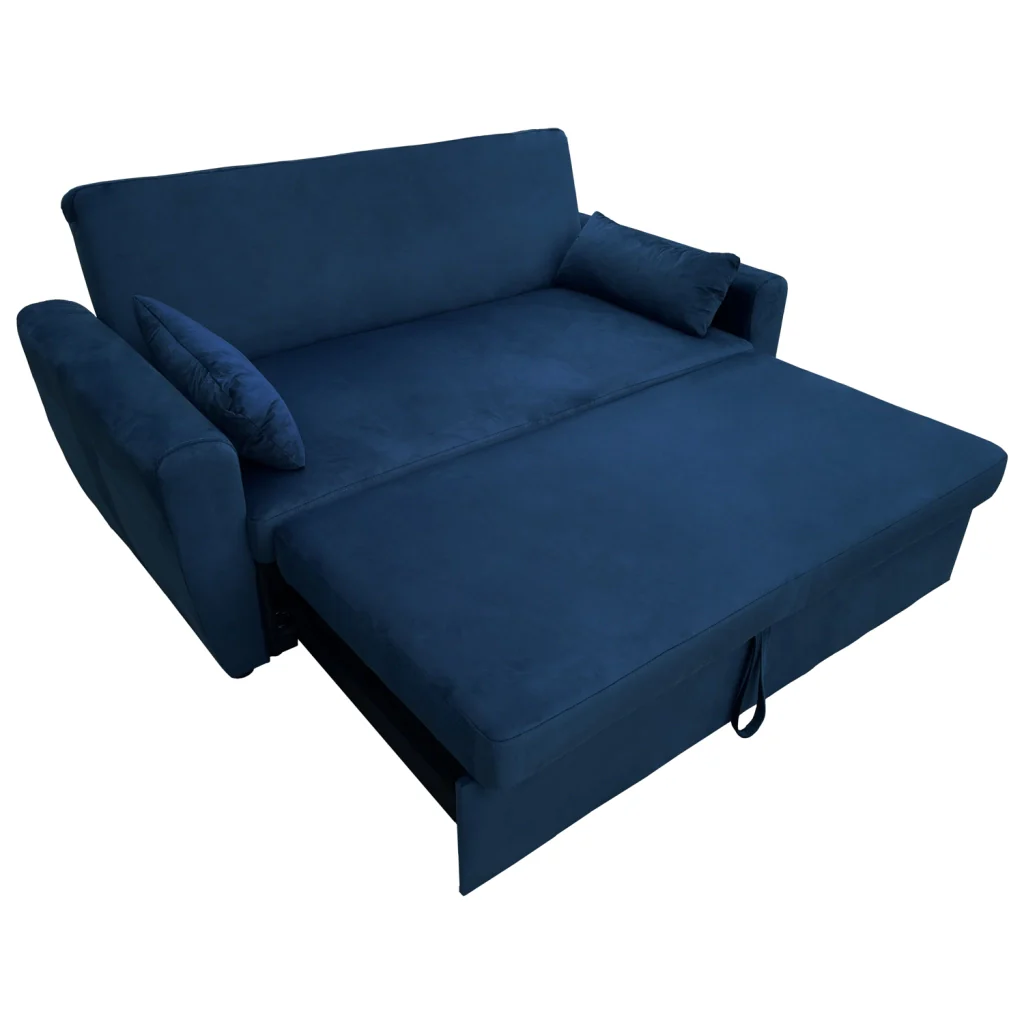 MATTDivano letto a 2 posti in velluto blu - Image 3