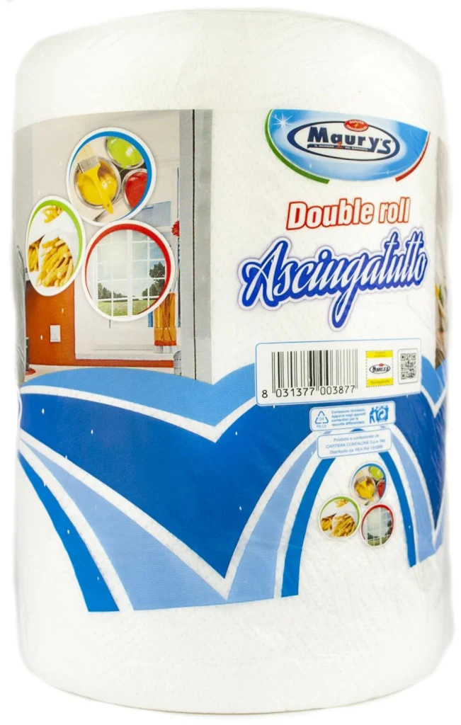 MAURY'S CARTA ASCIUGATUTTO CUCINA 2 ROTOLI DOUBLE ROLL 1100GR