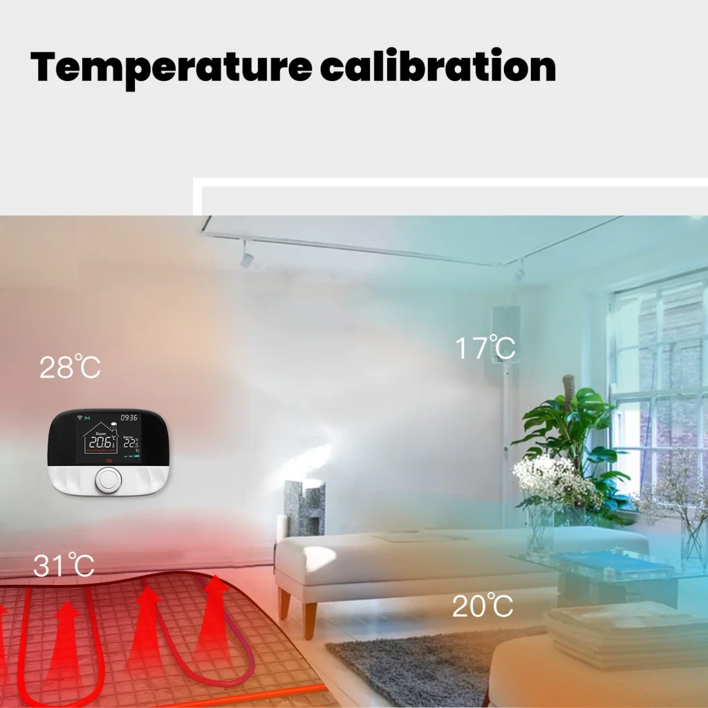 Termostato WIFI + RF Protocollo WIFI 2.4G + RF 433MHZ TUYA, Smart Life Riscaldamento Caldaia a Gas,Riscaldamento Pavimento Con Acqua 5A 95-240V 50/60Hz IP20 - Image 5