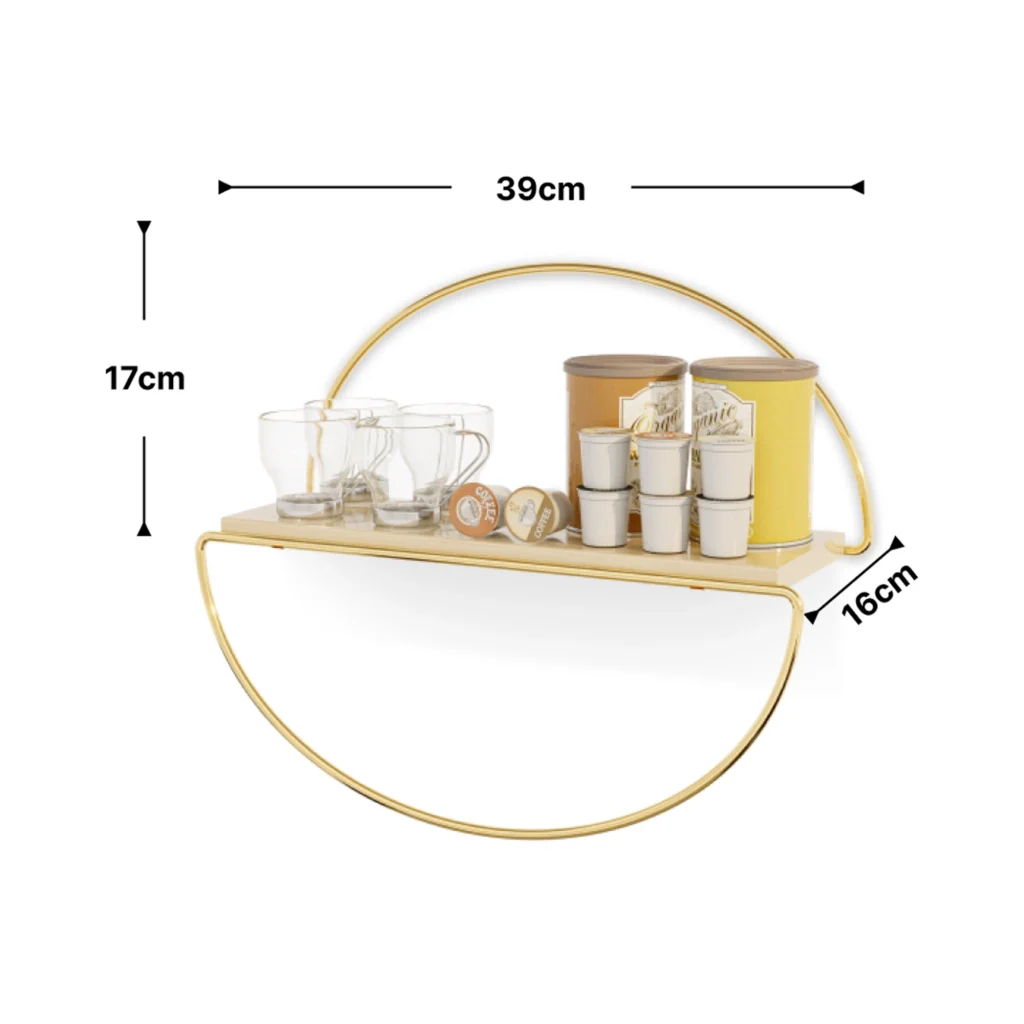 Mensola da Parete Mynämäki con Arco Capovolto Portasalviette [en.casa] - Image 5