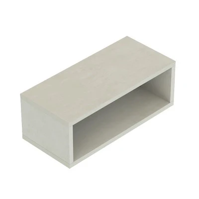 Mensolone bagno 110 cm grigio chiaro con vano a giorno per lavabo da appoggio Master - Image 3