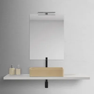Mensolone bagno 110 cm grigio chiaro per lavabo da appoggio Master - Image 9
