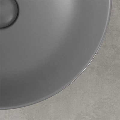 Mensolone bagno 140 cm grigio cemento per lavabo da appoggio Master - Image 10