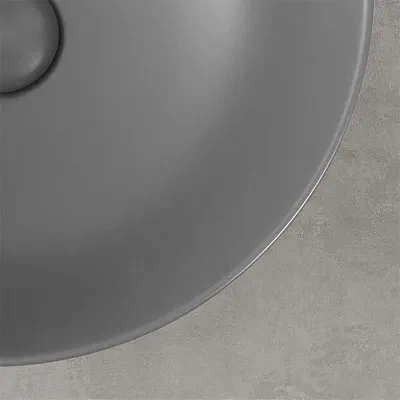 Mensolone bagno 140 cm grigio cemento per lavabo da appoggio Master - Image 4
