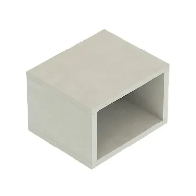Mensolone bagno 60 cm grigio chiaro con vano a giorno per lavabo da appoggio Master - Image 10