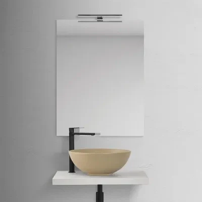 Mensolone bagno 60 cm grigio chiaro per lavabo da appoggio Master - Image 3