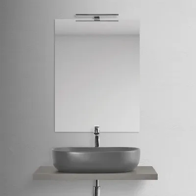 Mensolone bagno 80 cm grigio cemento per lavabo da appoggio Master - Image 3