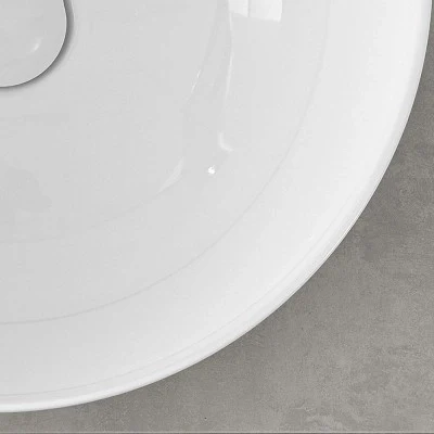 Mensolone effetto legno grigio cemento per lavabi da appoggio da 110 cm serie Master - Image 5
